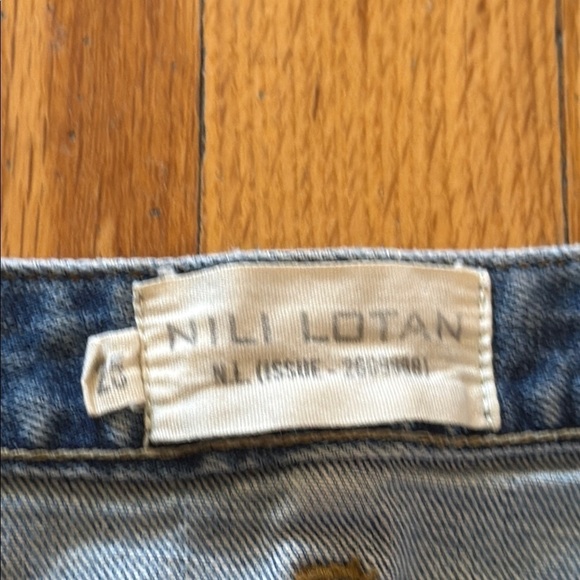 Nili Lotan 25 Tel Aviv Jean slight drop narrow leg classic blue denim good cond - Picture 3 of 7